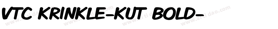 VTC Krinkle-Kut Bold字体转换